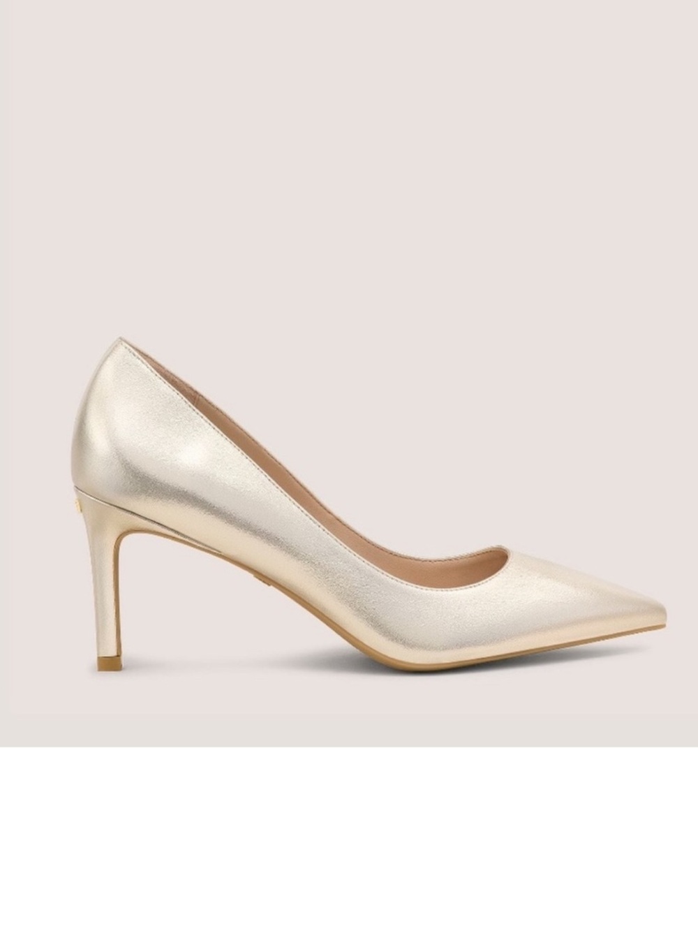 Stuart Weitzman Dancer Metallic Gold Pump Heels Size 9 US Women Pointy Toe